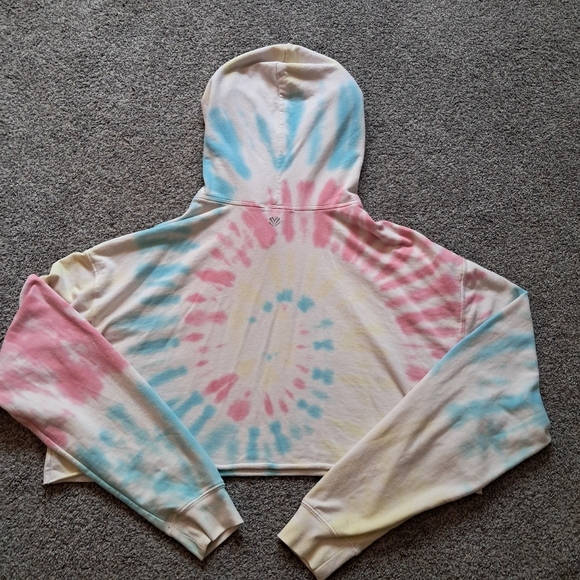 Forever 21 Cropped Tie Dye Hoodie, Size M - Picture 4 of 7